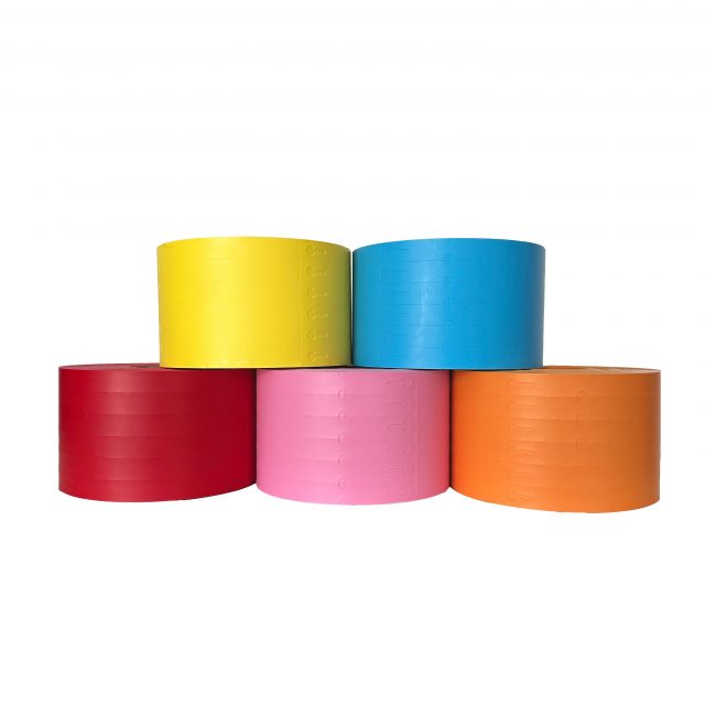 Bunte-Schlaufenetiketten